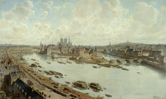 Panoramic View of Paris in 1588