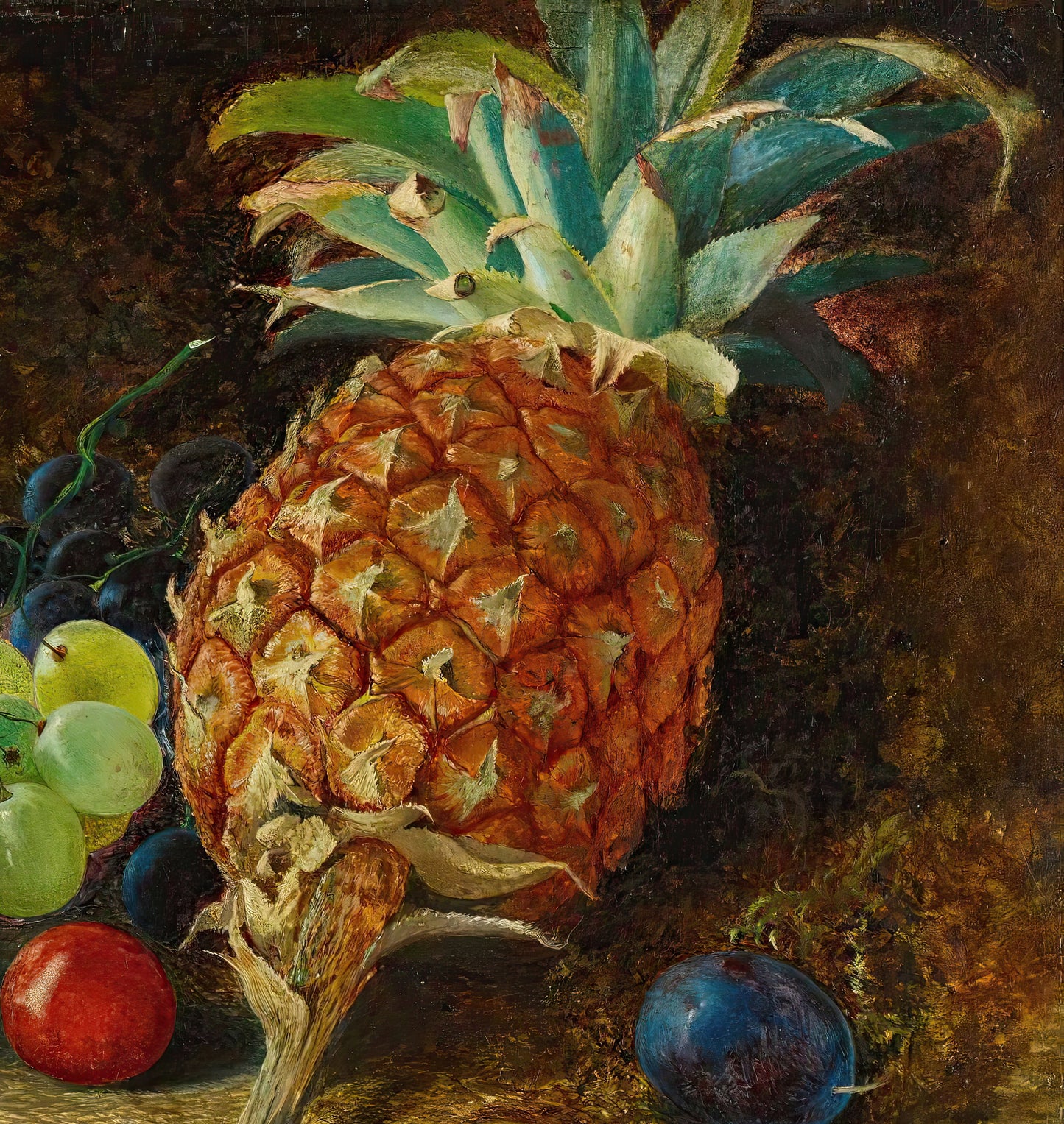 Still Life with Pineapple and Grapes