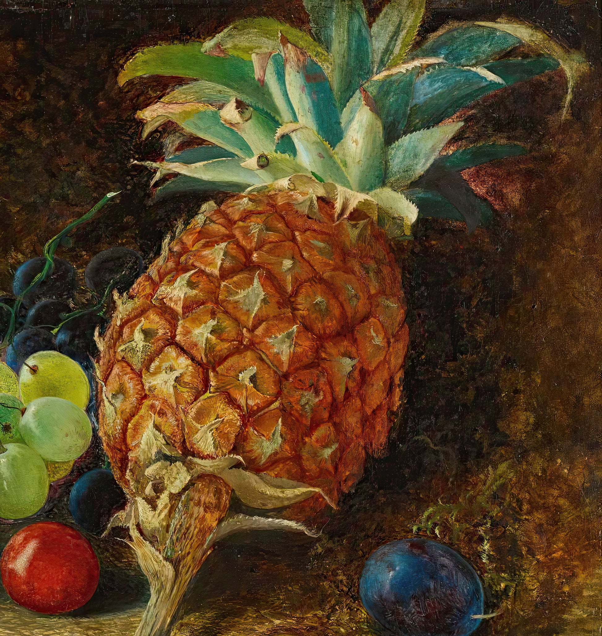 Still Life with Pineapple and Grapes