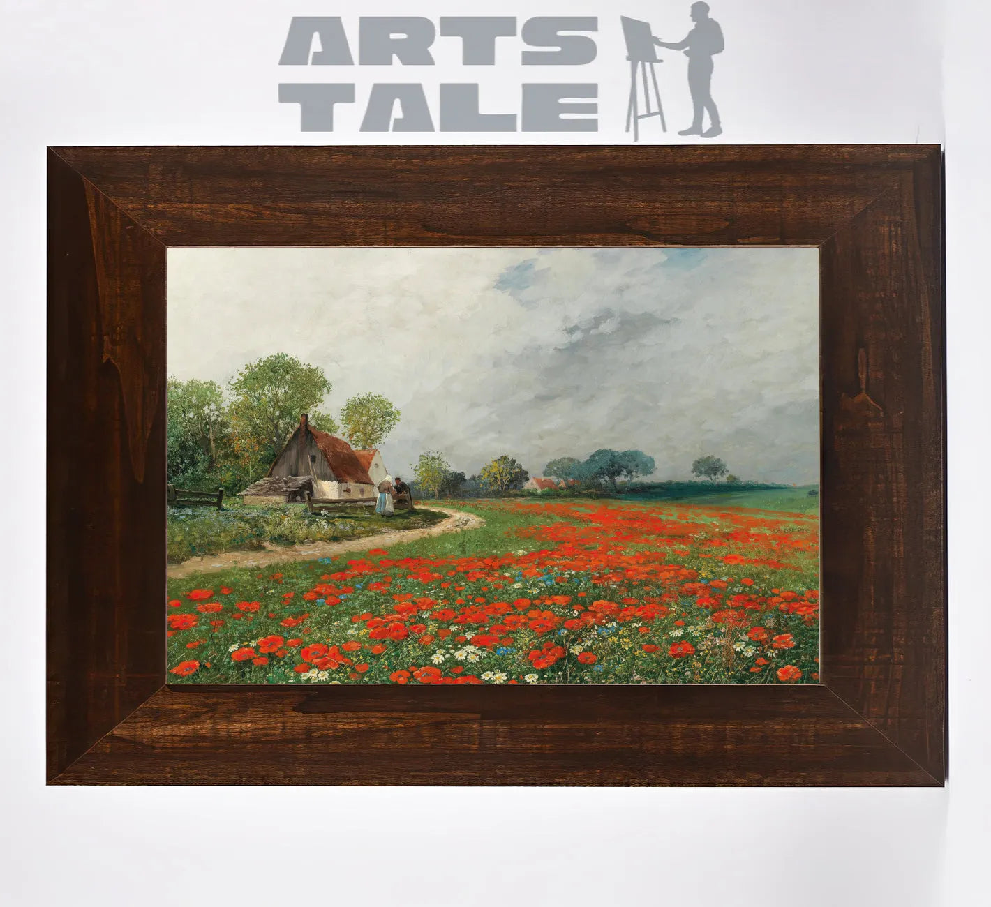 A Poppy Field With Daisies