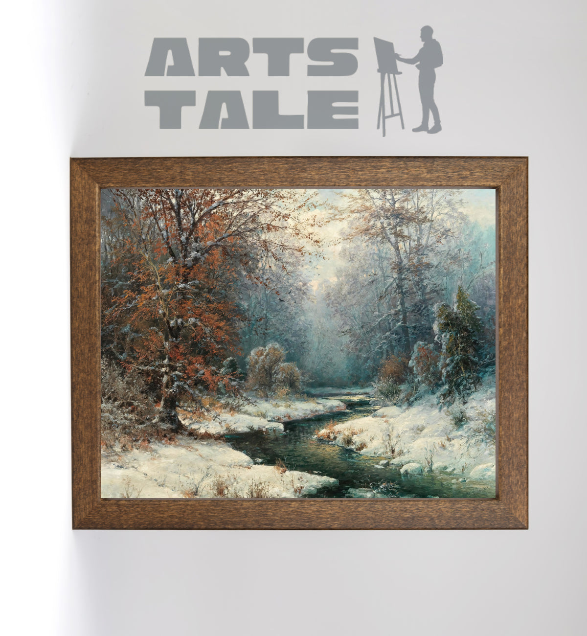 Winter River Landscape