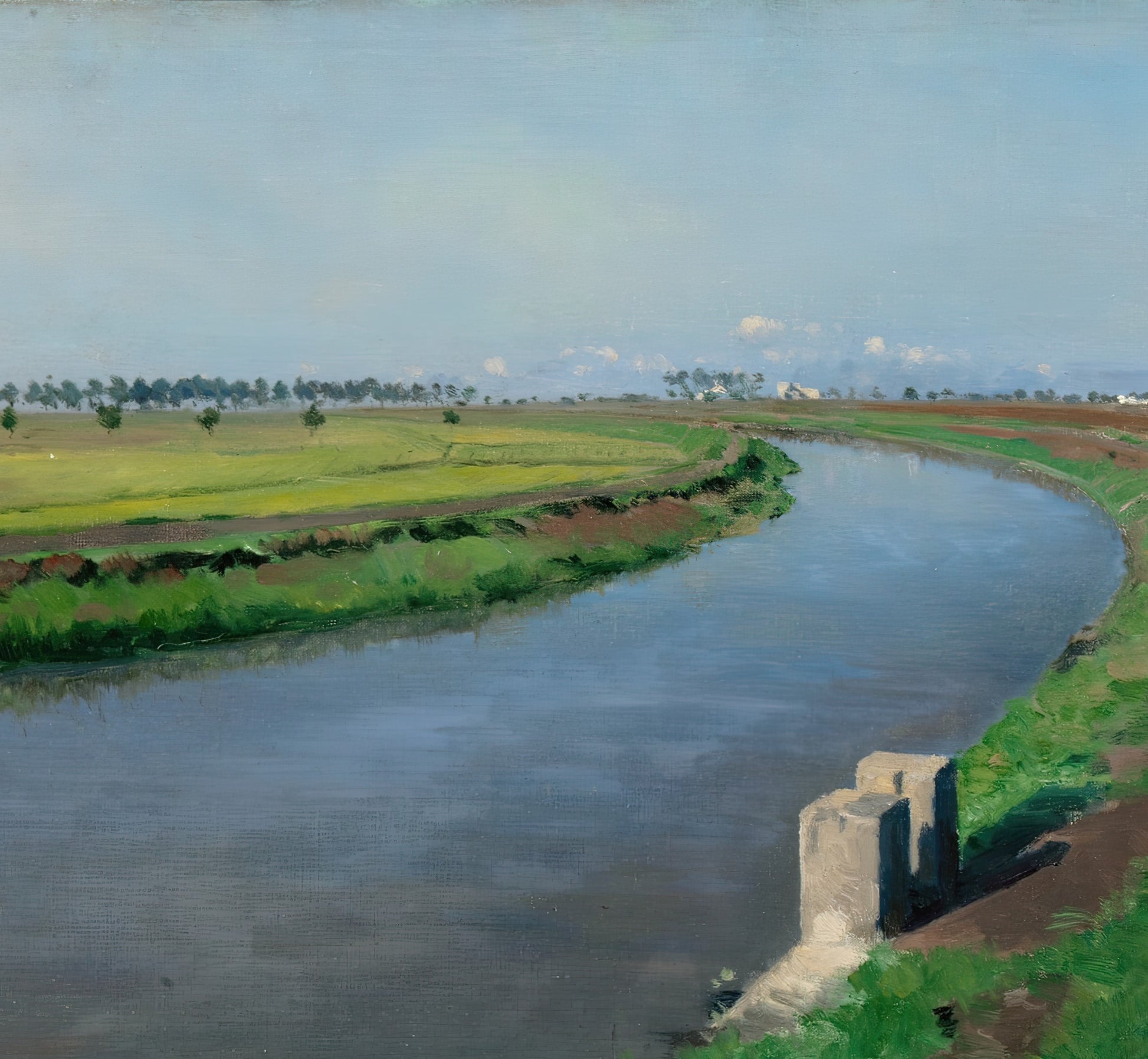 Banks on a Canal near Naples