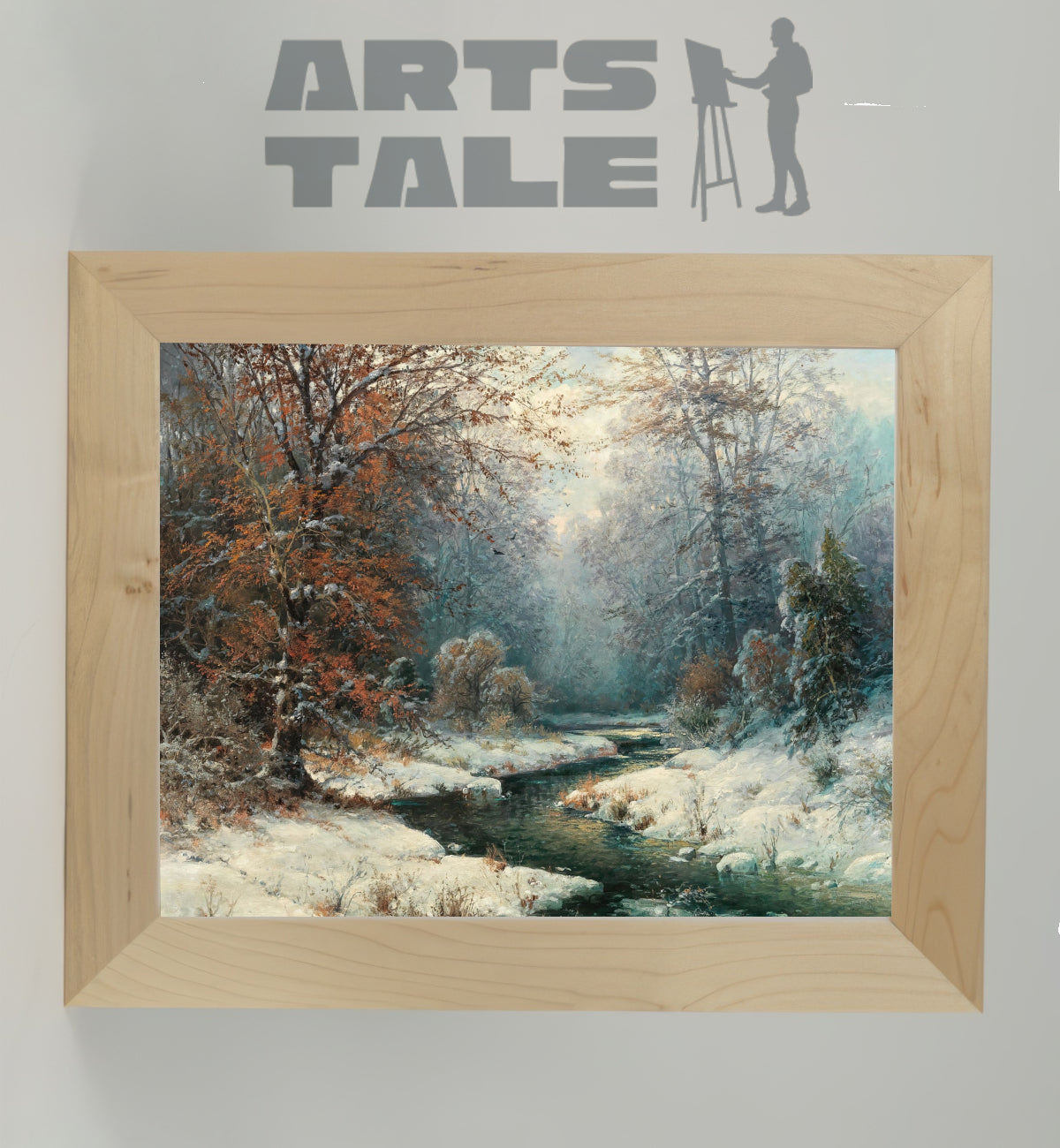 Winter River Landscape