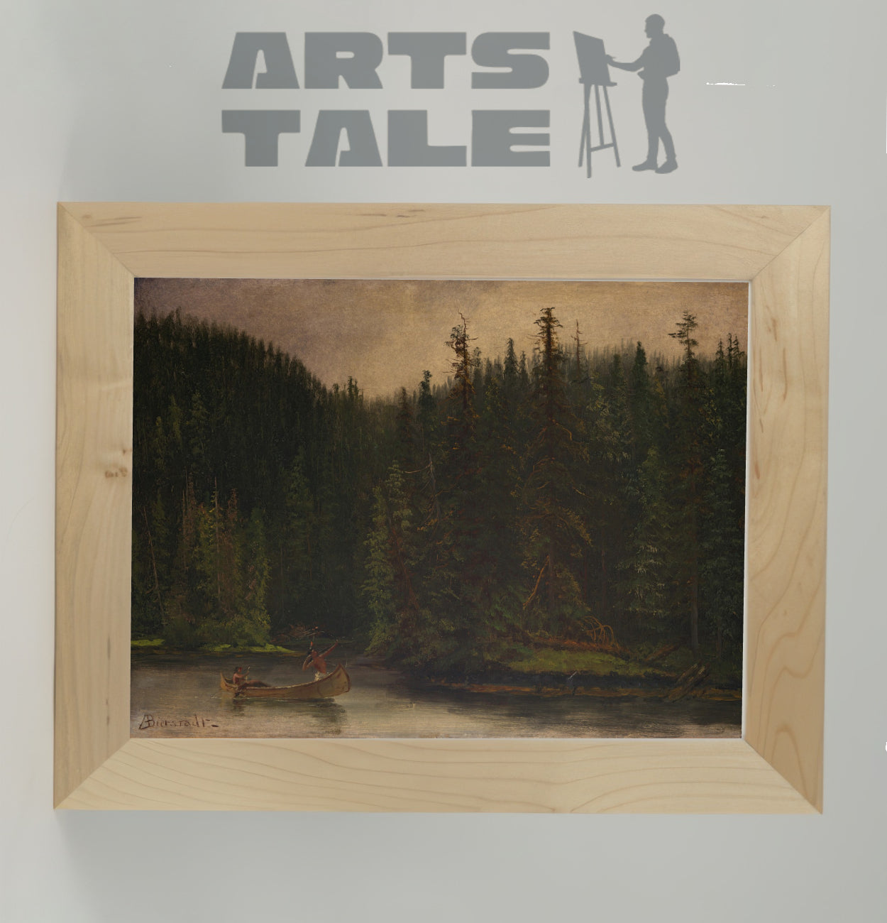 Native American Hunters in Canoe