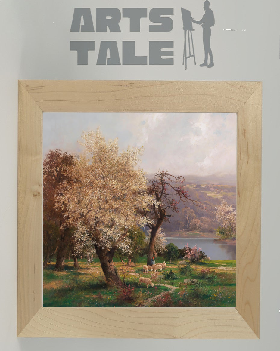 Lake Landscape in Spring