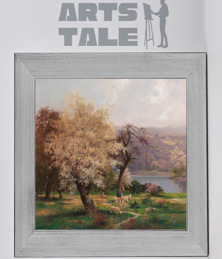 Lake Landscape in Spring