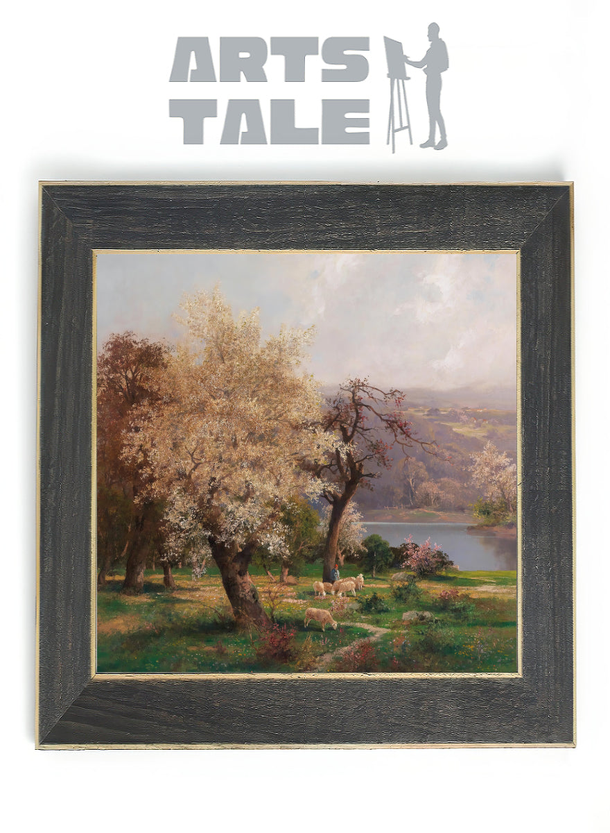 Lake Landscape in Spring