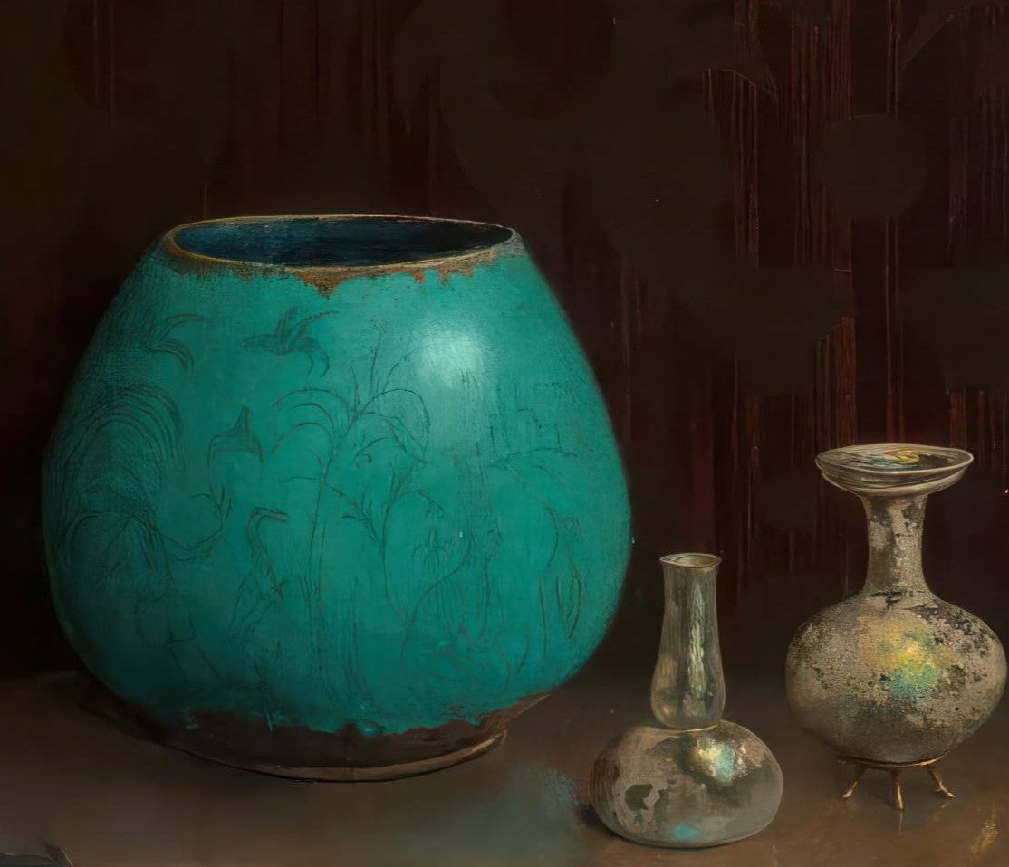 Still Life with a Blue Vase