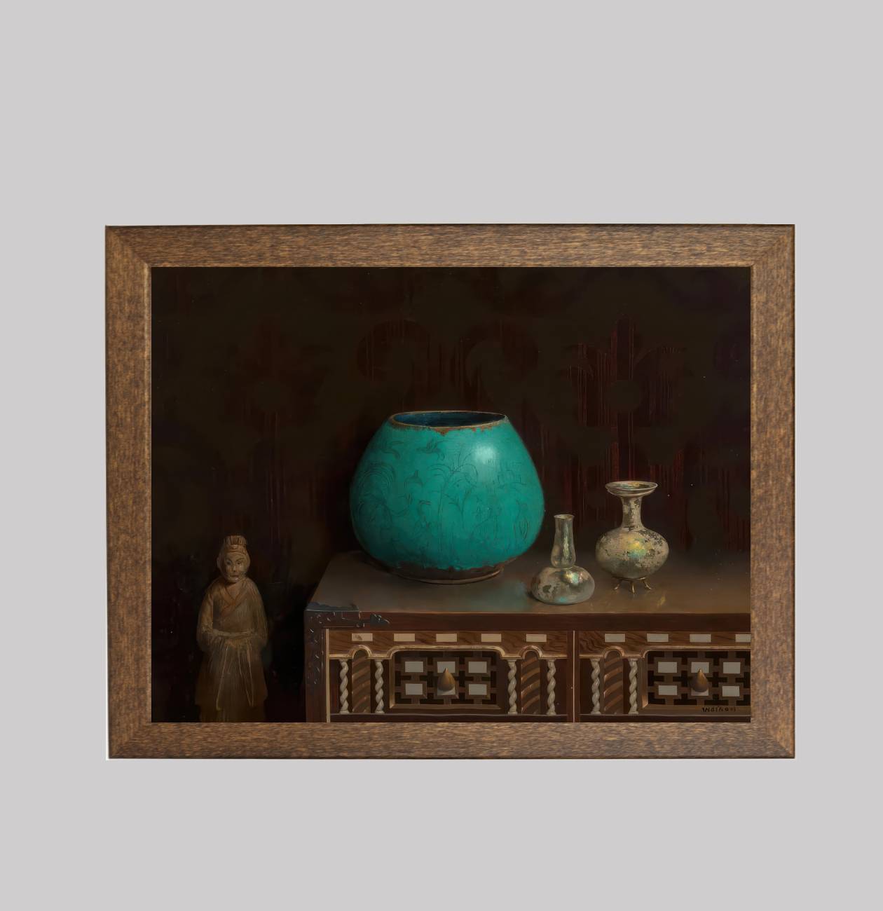 Still Life with a Blue Vase