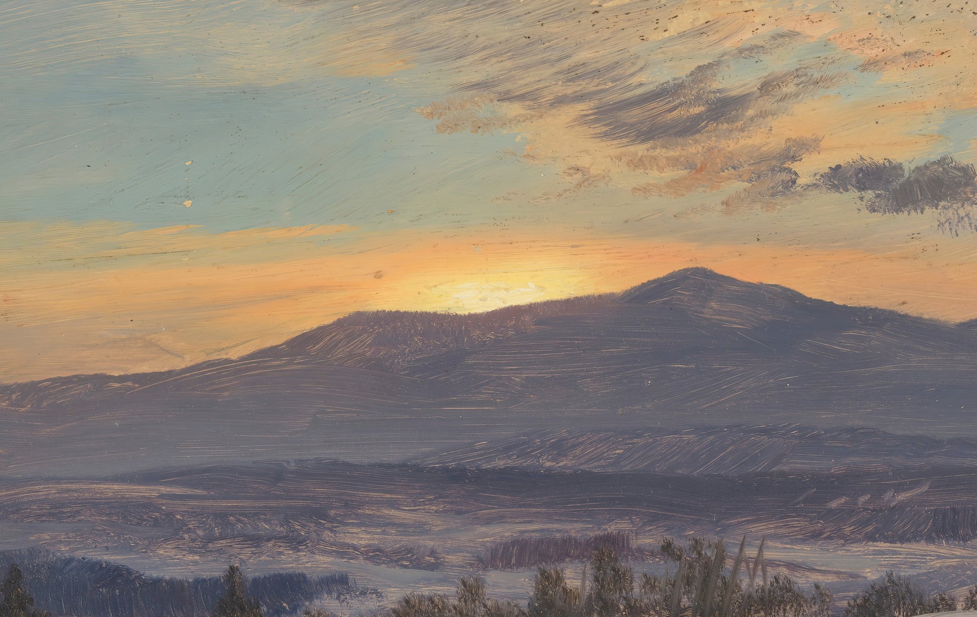 Hudson Valley Sunset in Winter