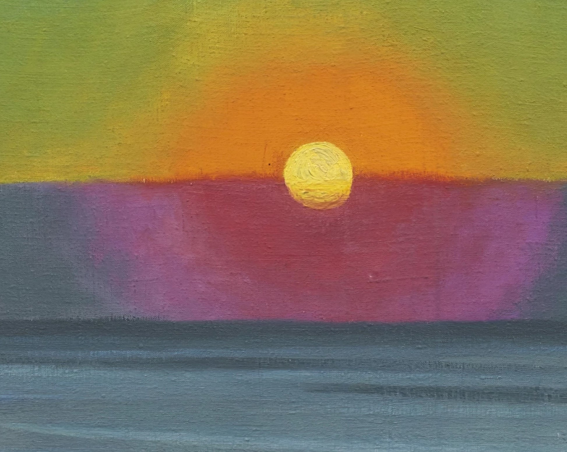 Setting Sun in the Mist