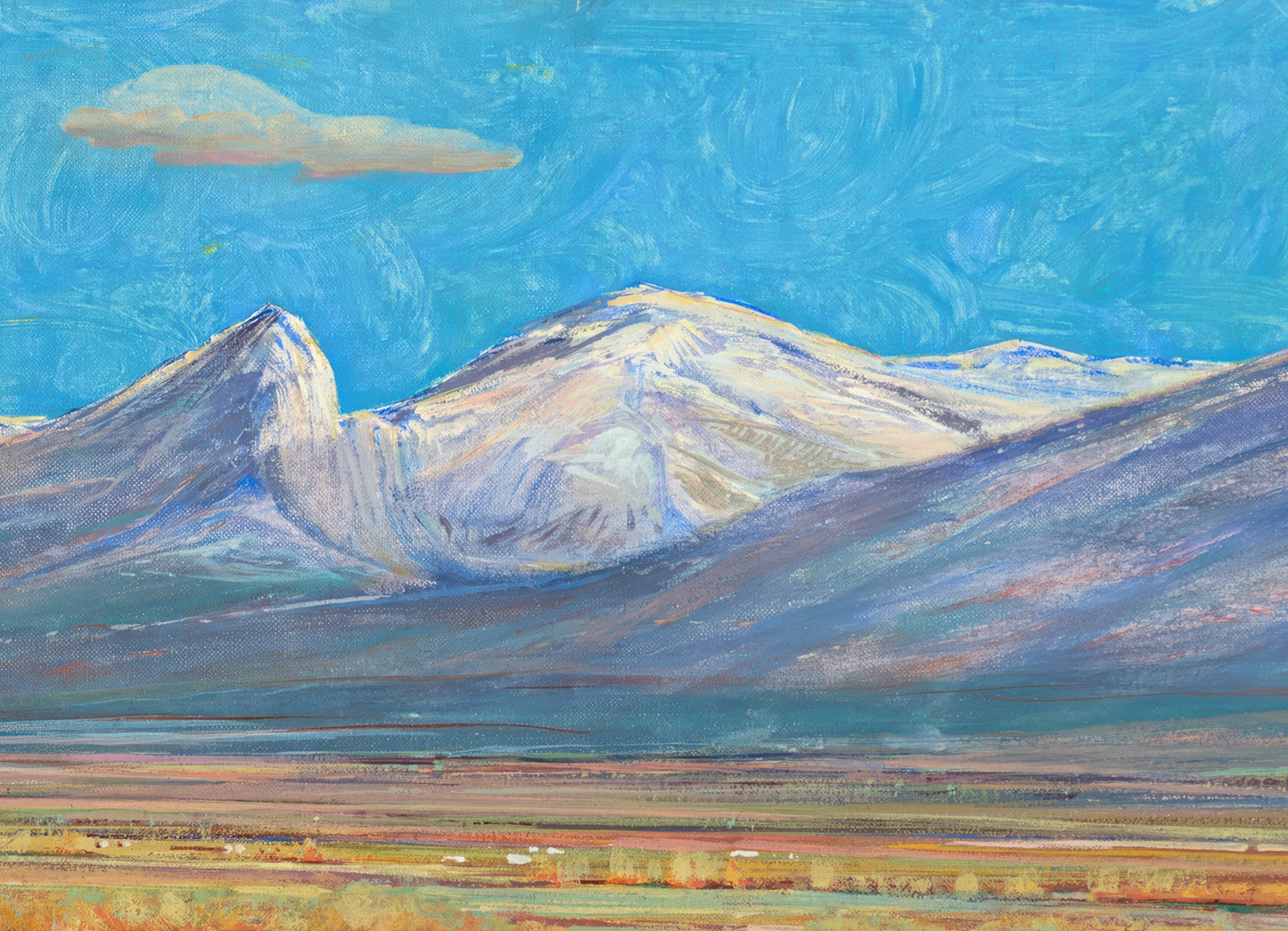 First Snow on Taos Mountain