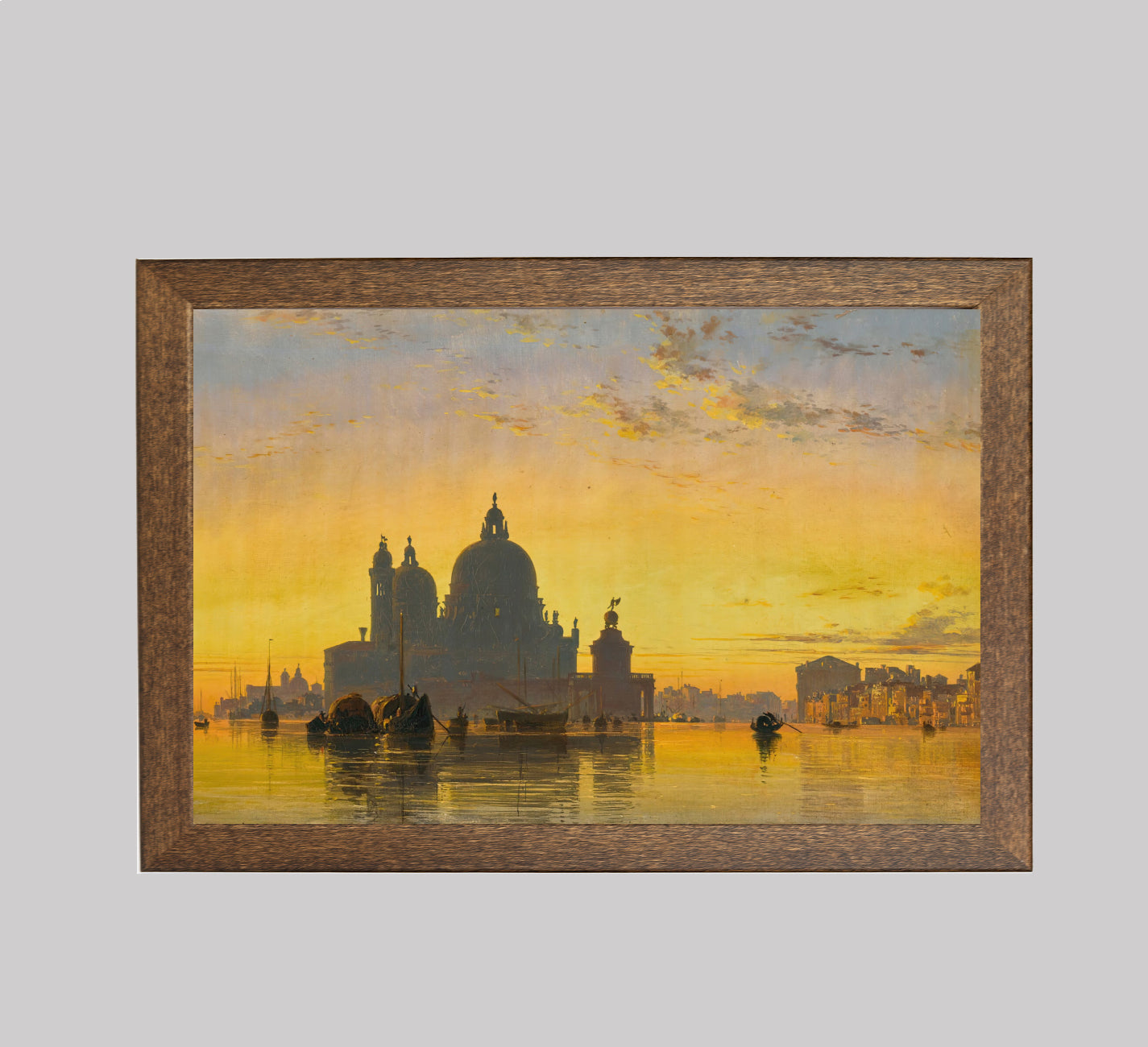 Venice, Sunset Behind the Church of Santa Maria della Salute