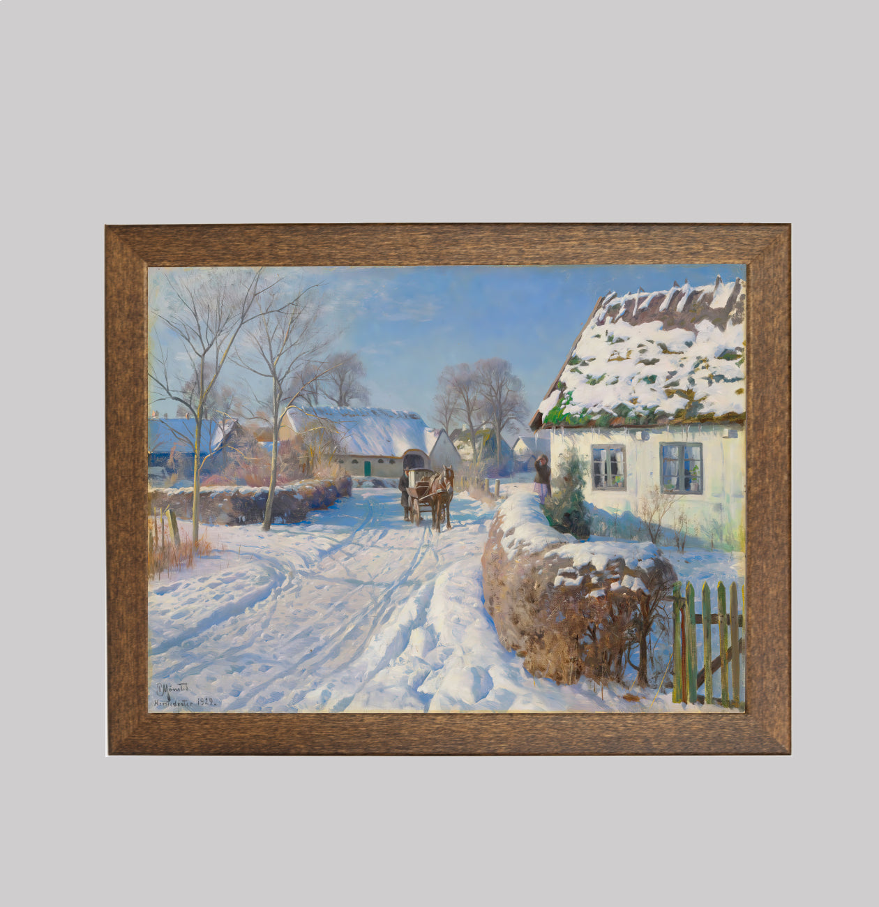 Village in Snow