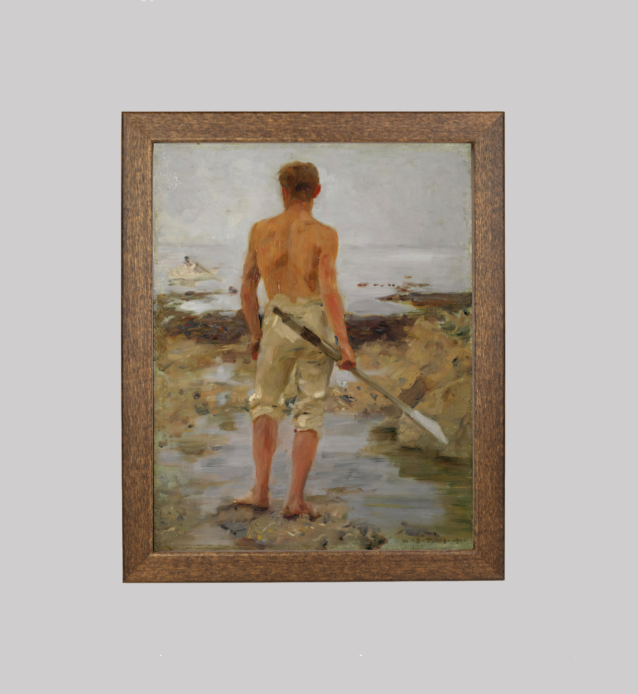 A Boy with an Oar