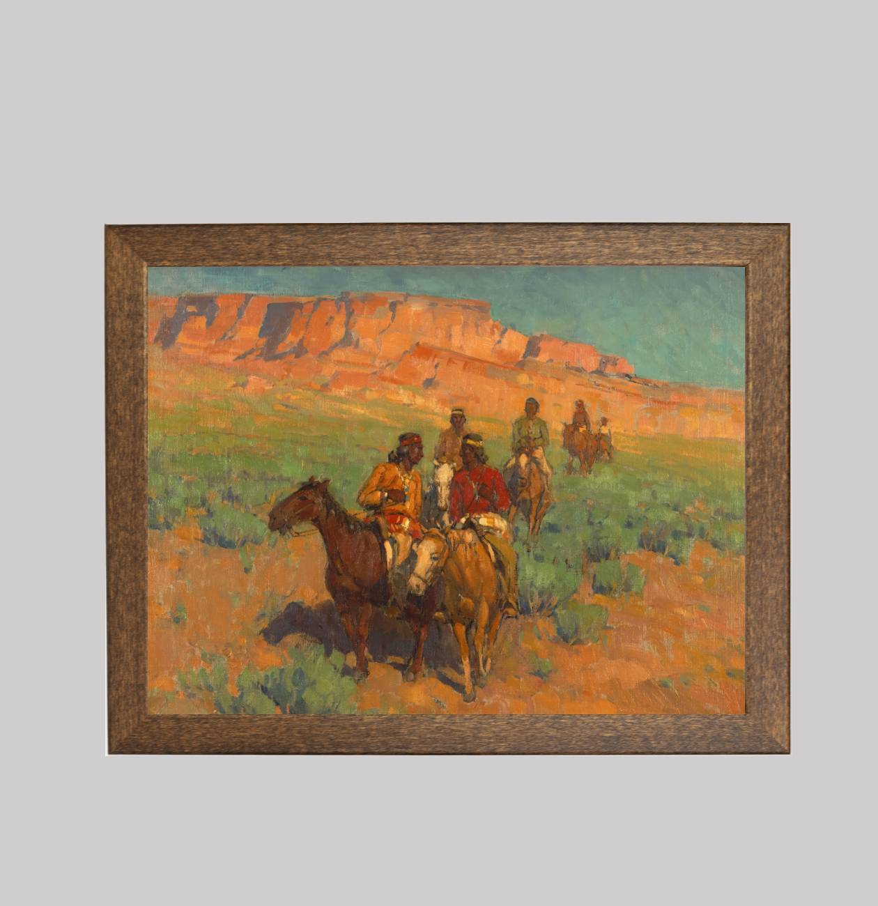 Navajos on Horseback