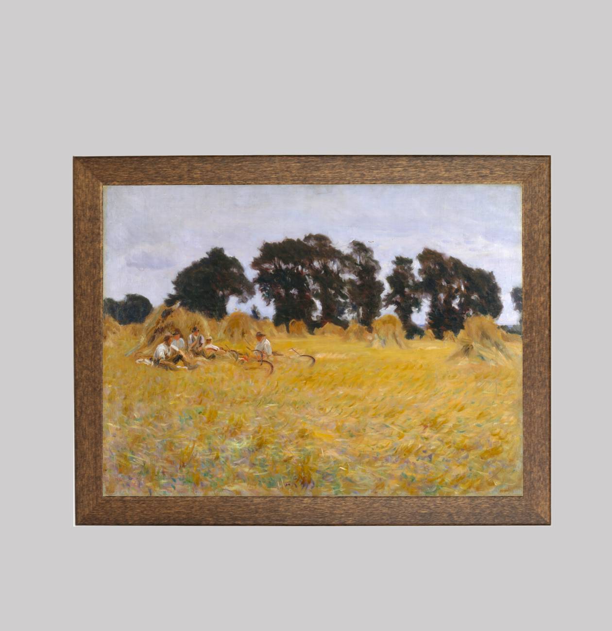 Reapers Resting in a Wheat Field