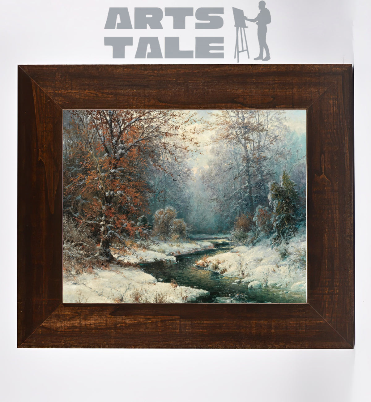 Winter River Landscape