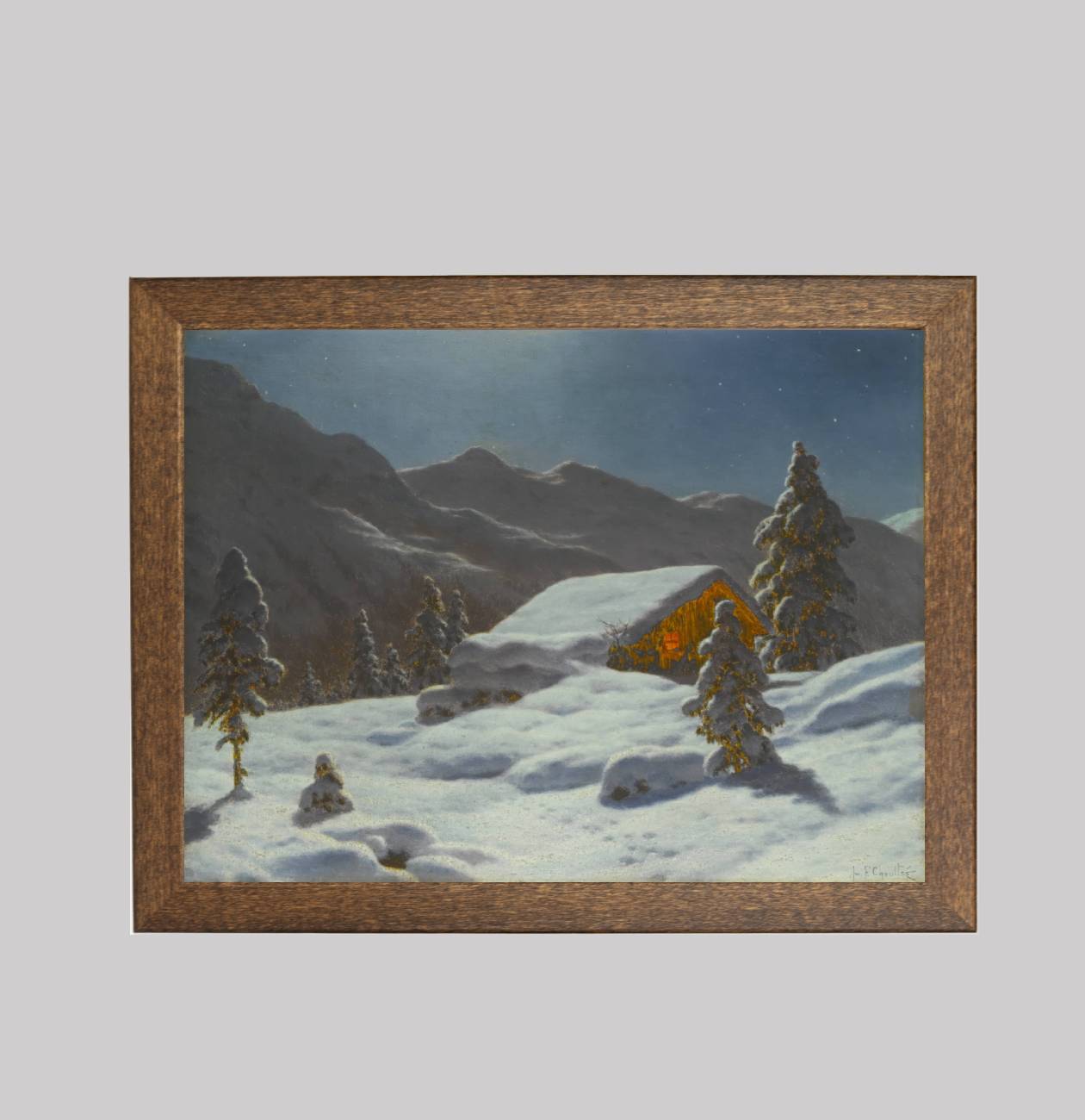 Moonlit Winter Landscape