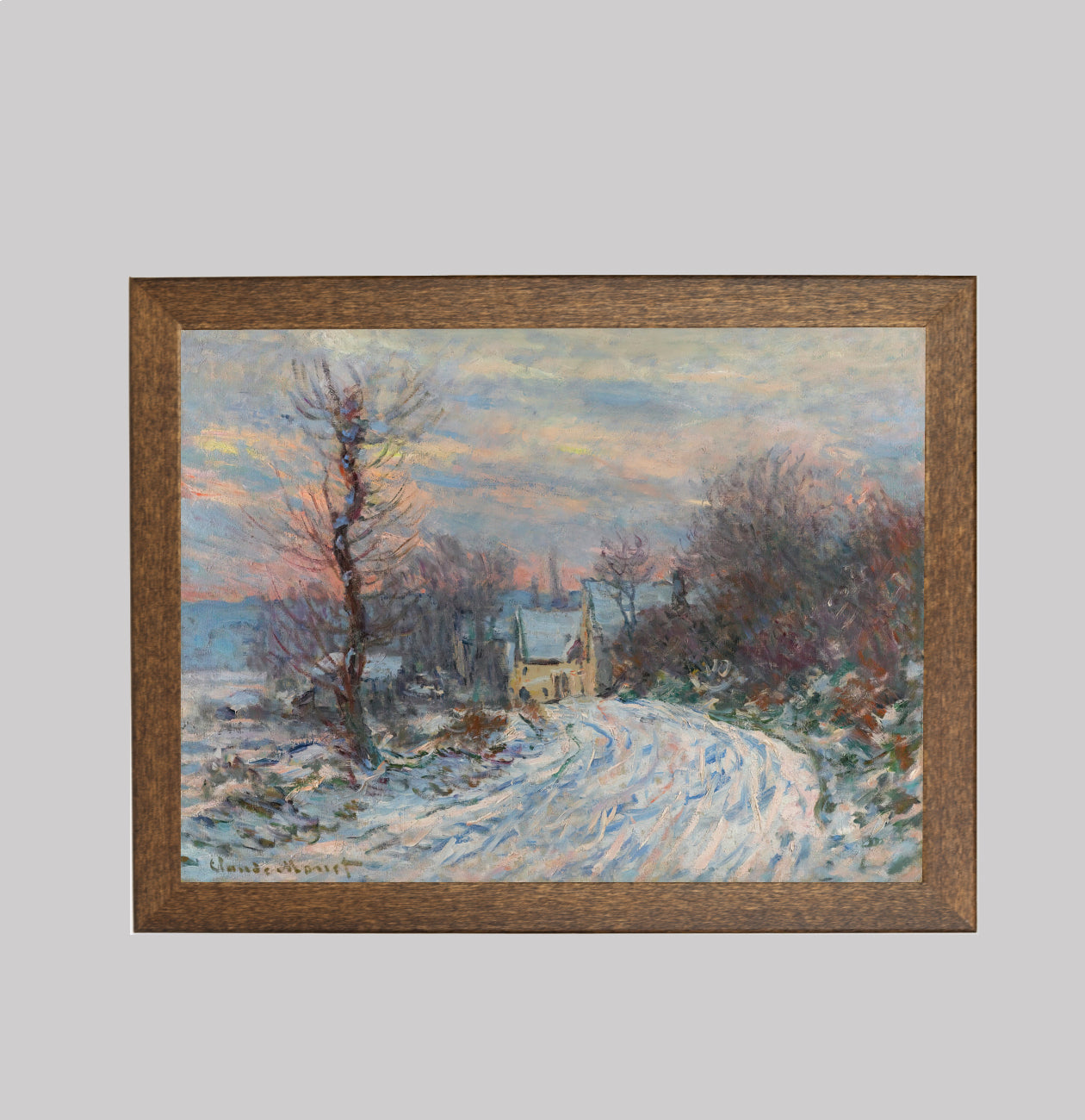 Entering Giverny in Winter