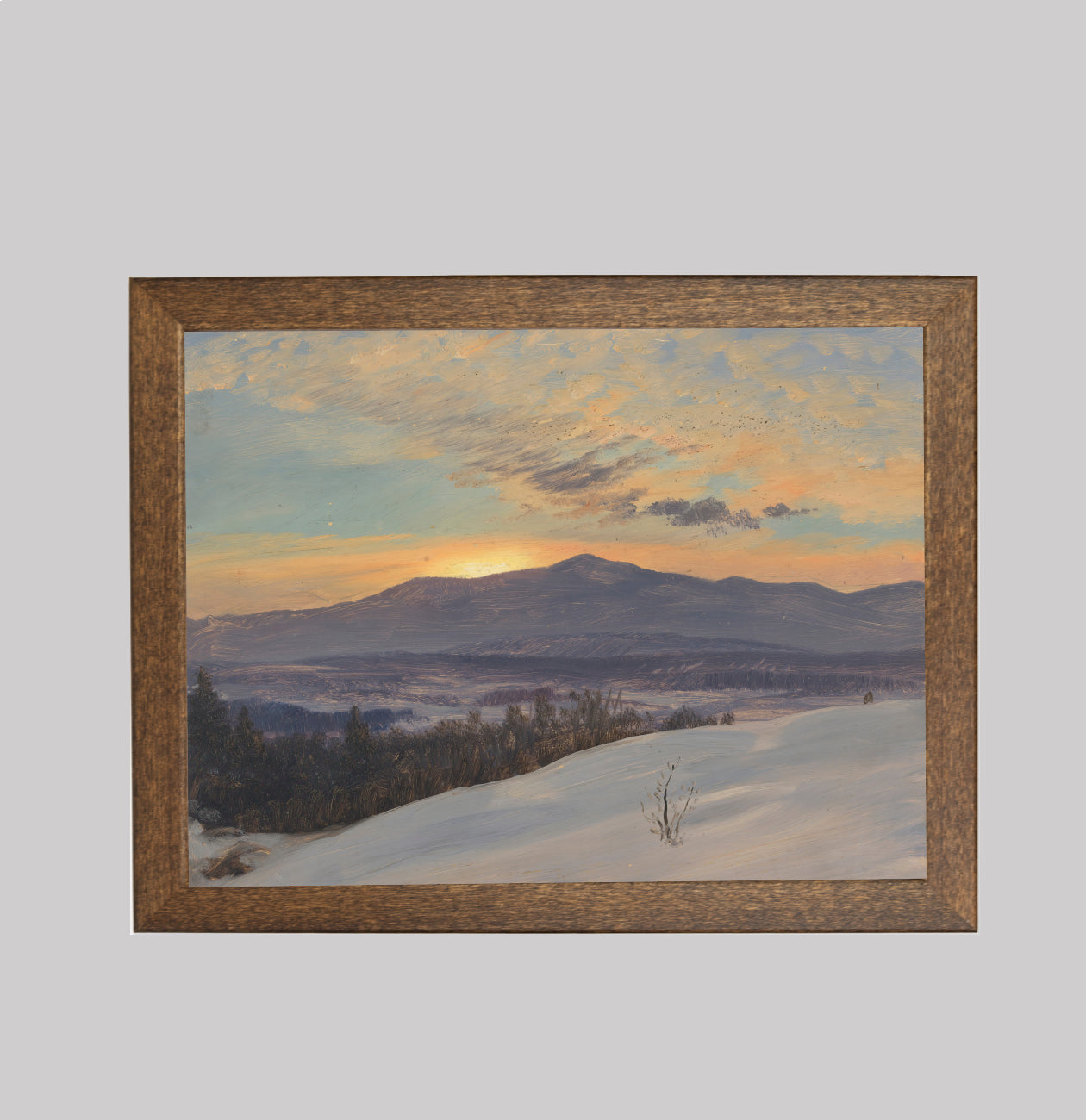 Hudson Valley Sunset in Winter