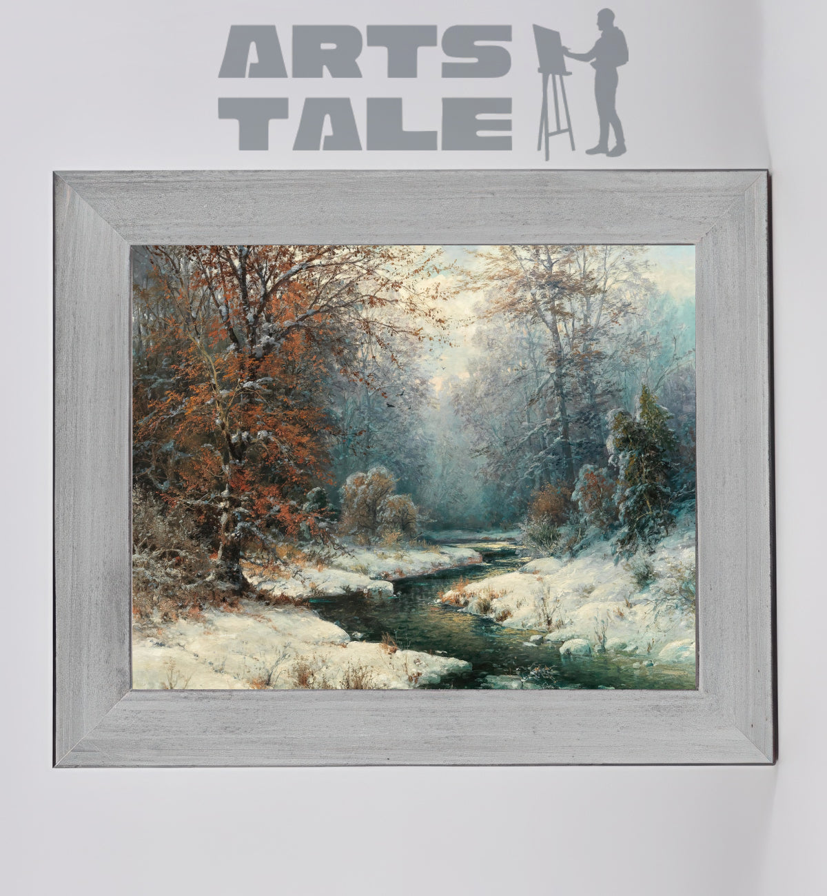 Winter River Landscape