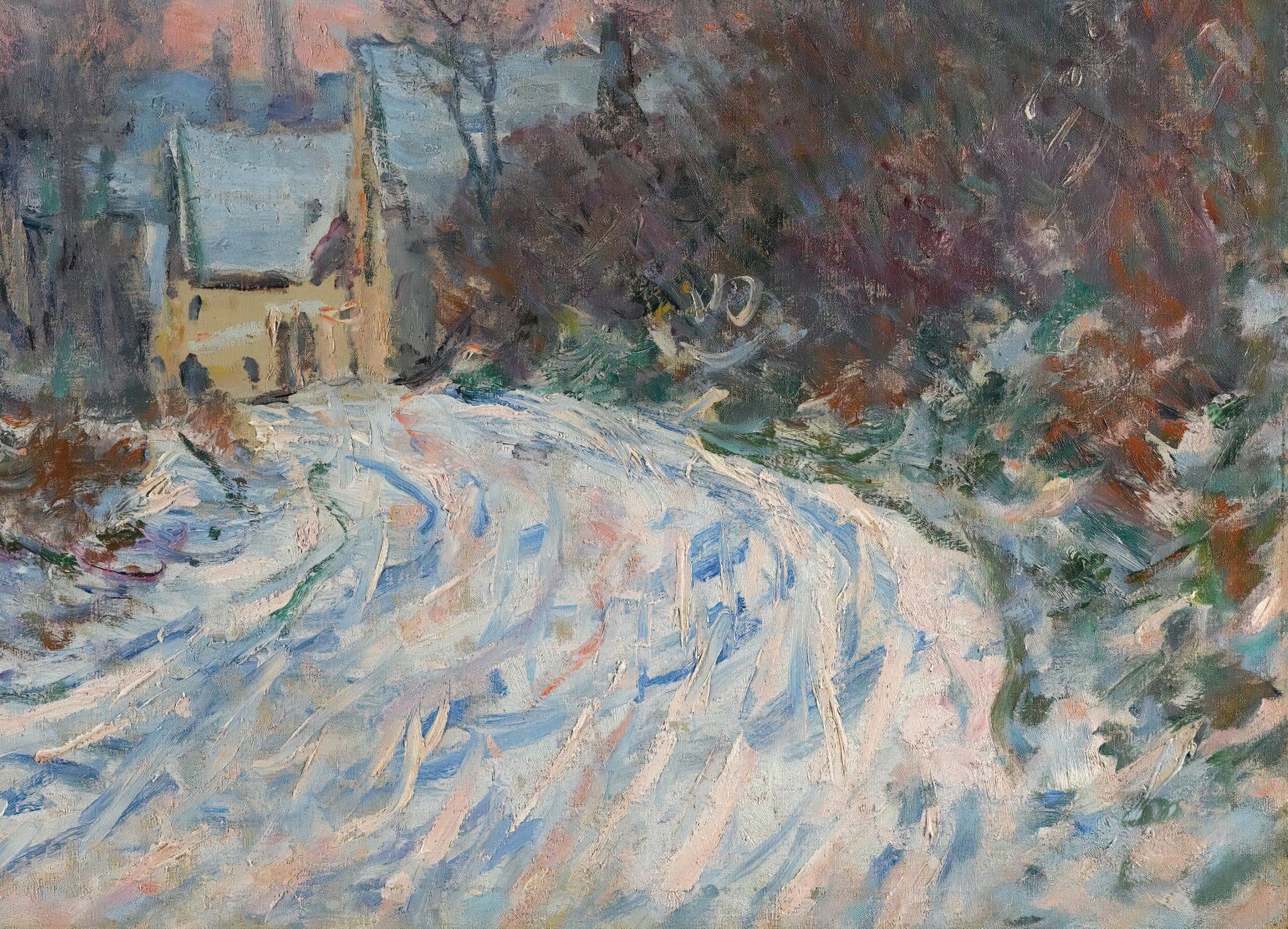 Entering Giverny in Winter