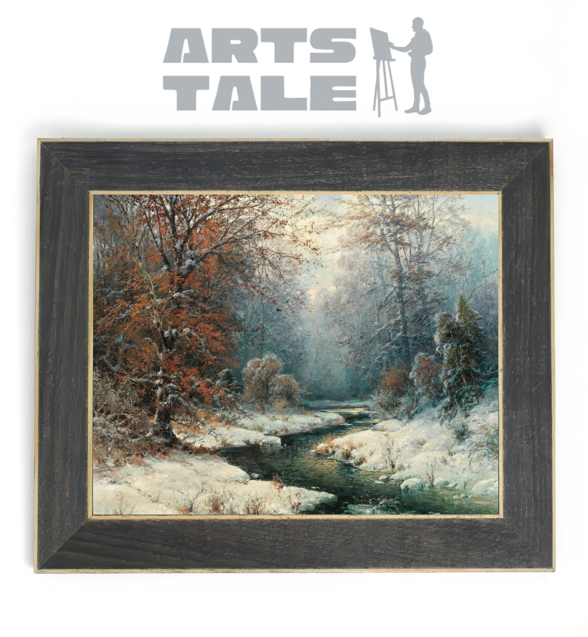 Winter River Landscape