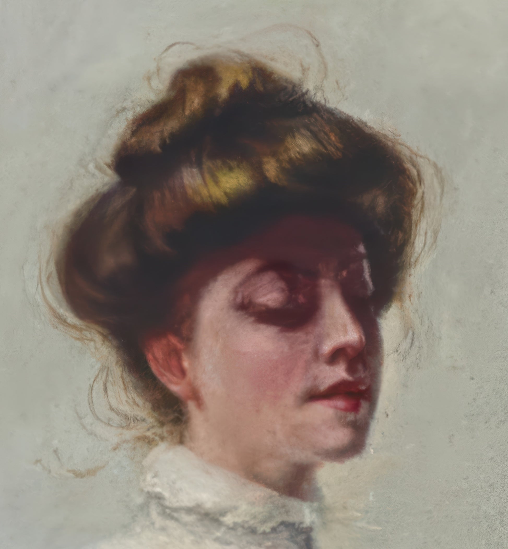 Girl with Chrysanthemum