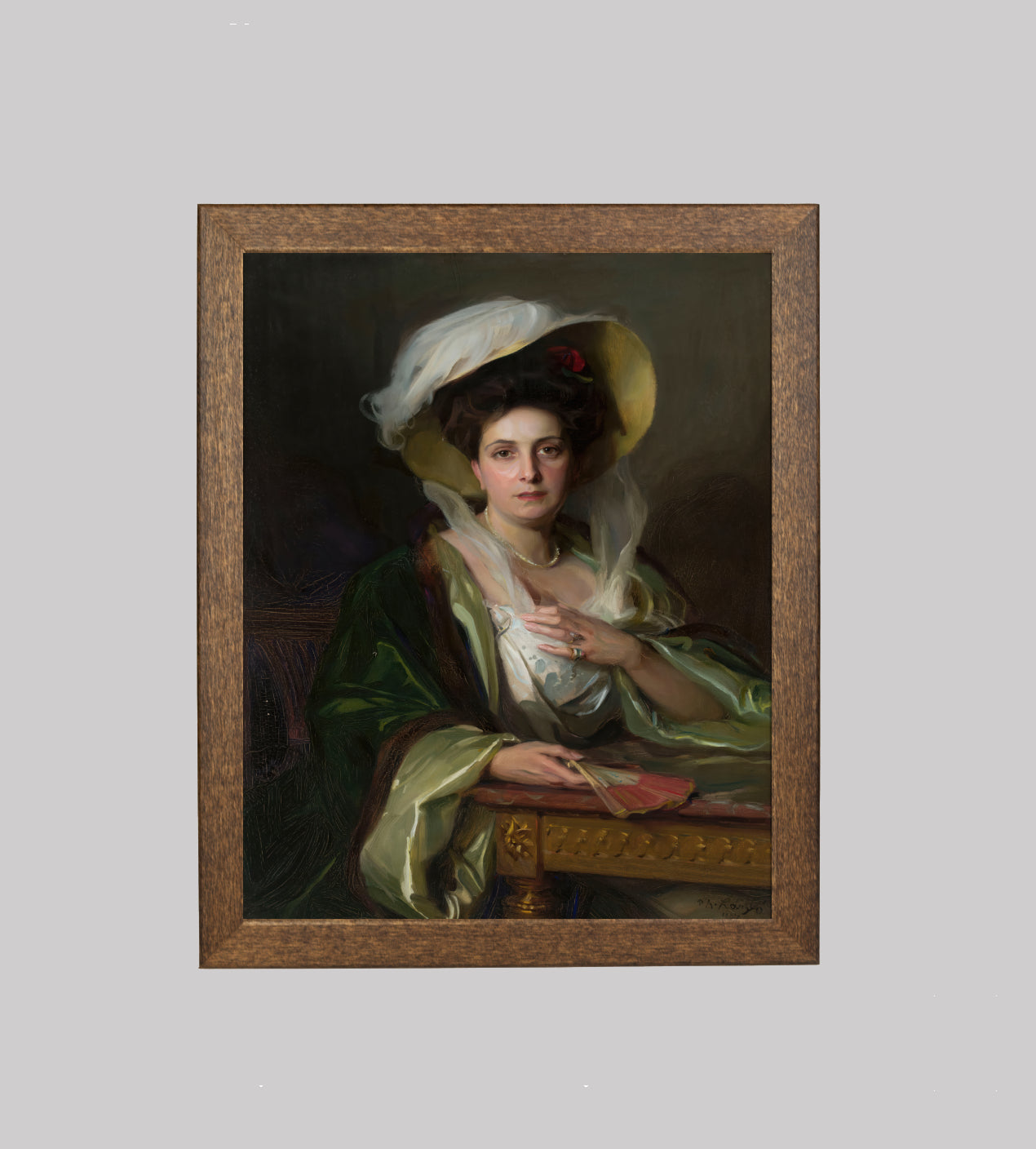 Portrait of a Lady in a Large Hat