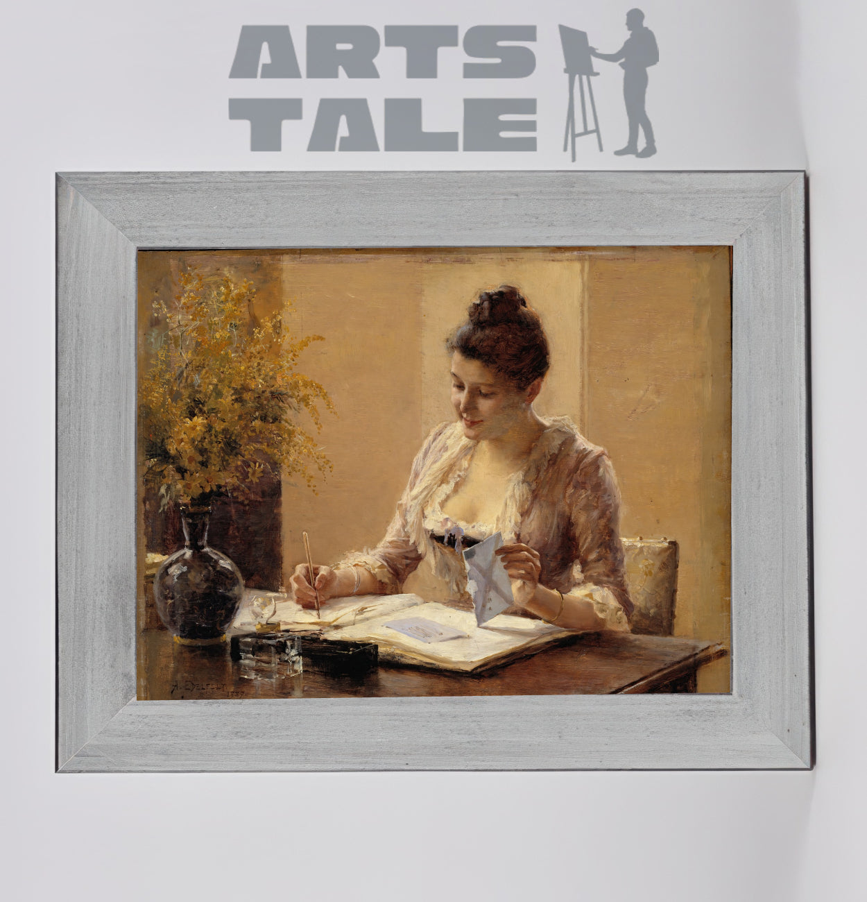 Lady writing a Letter