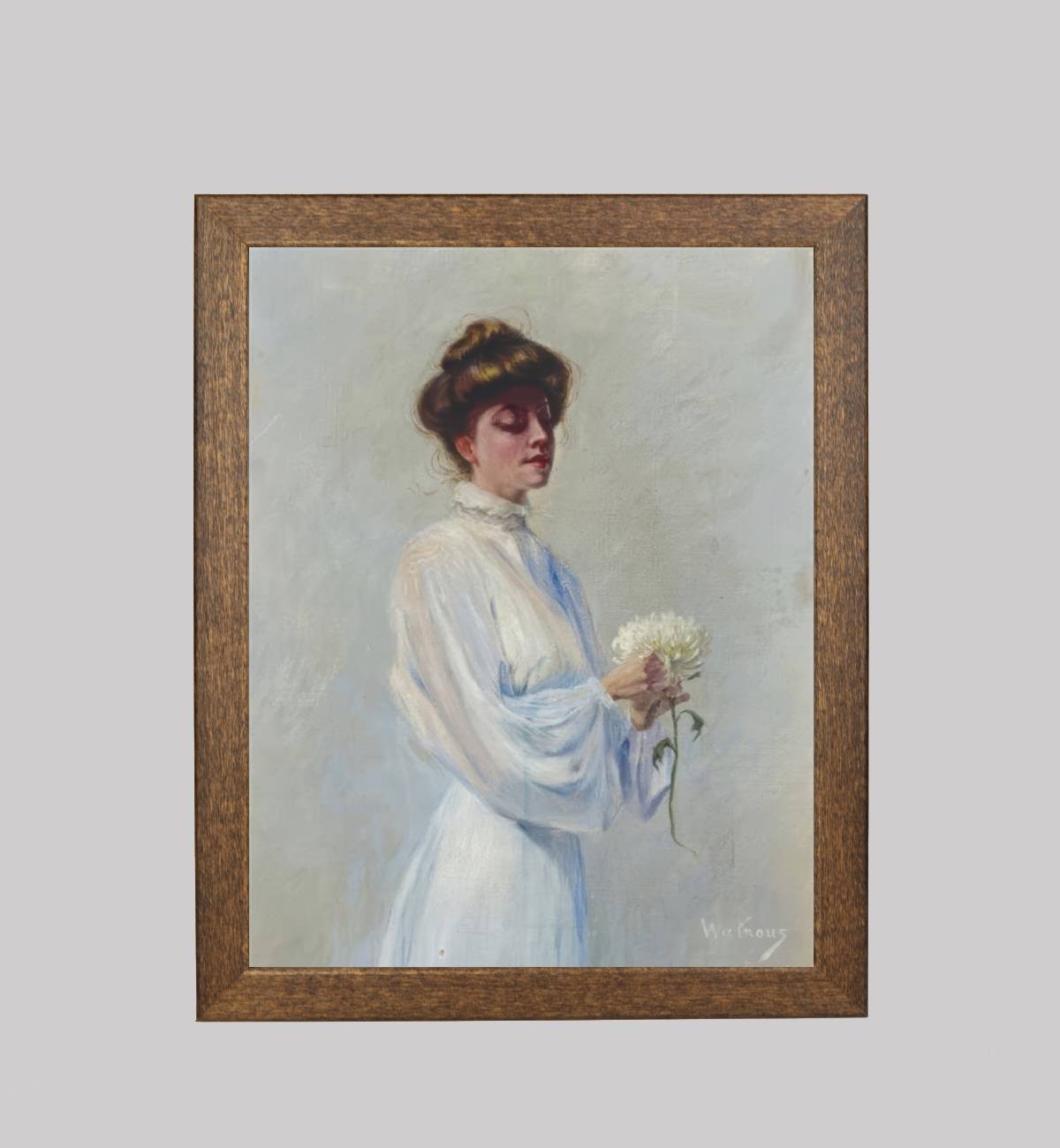 Girl with Chrysanthemum