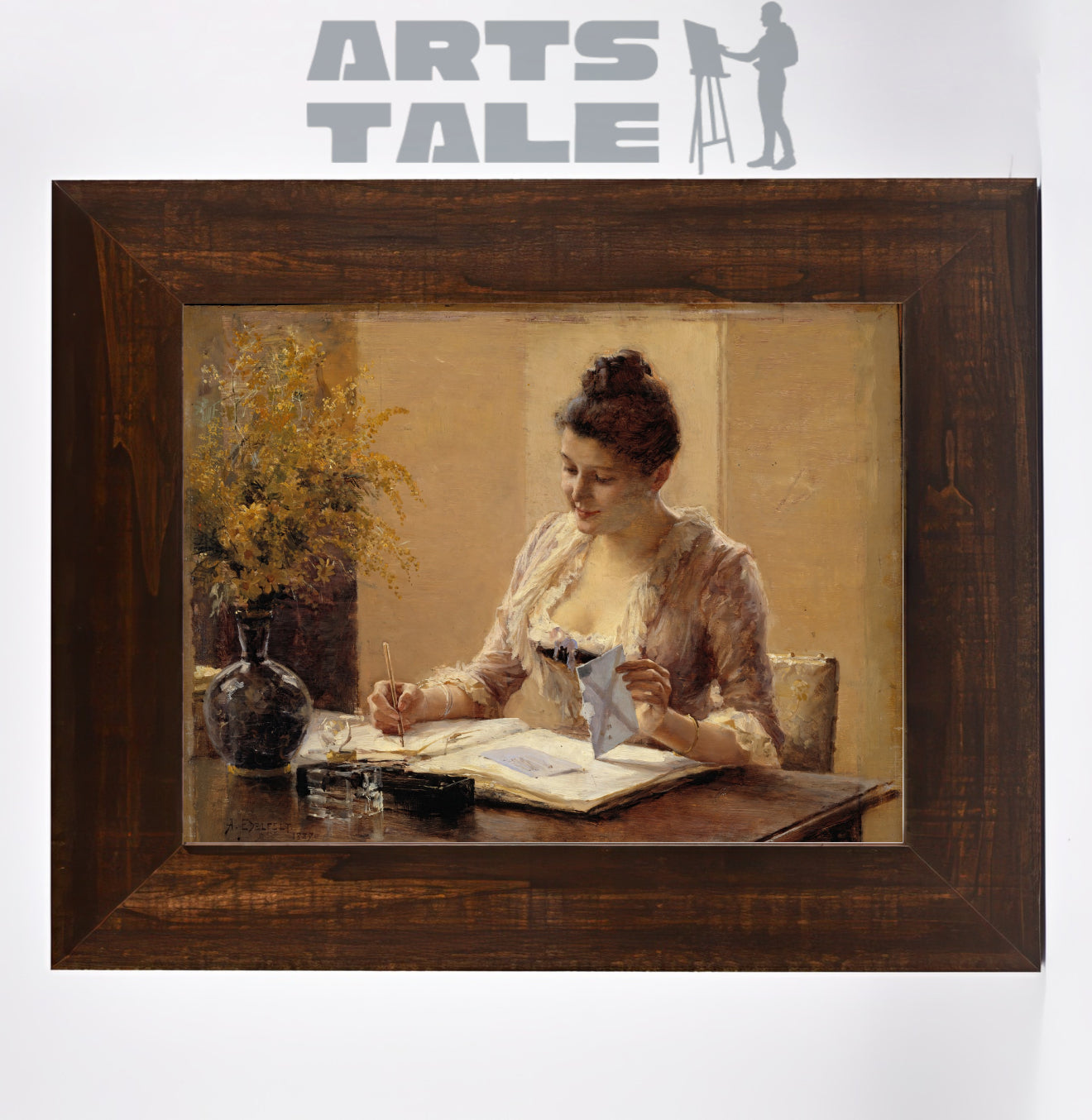 Lady writing a Letter