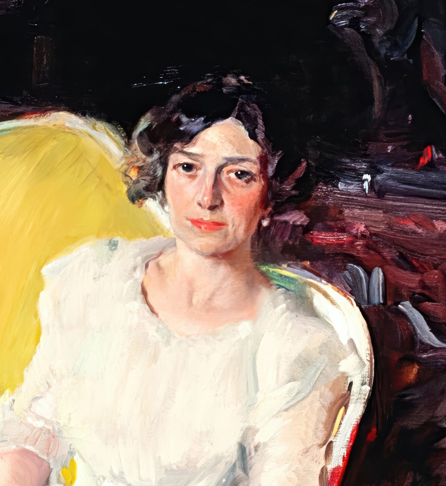 Woman Seated on the Sofa