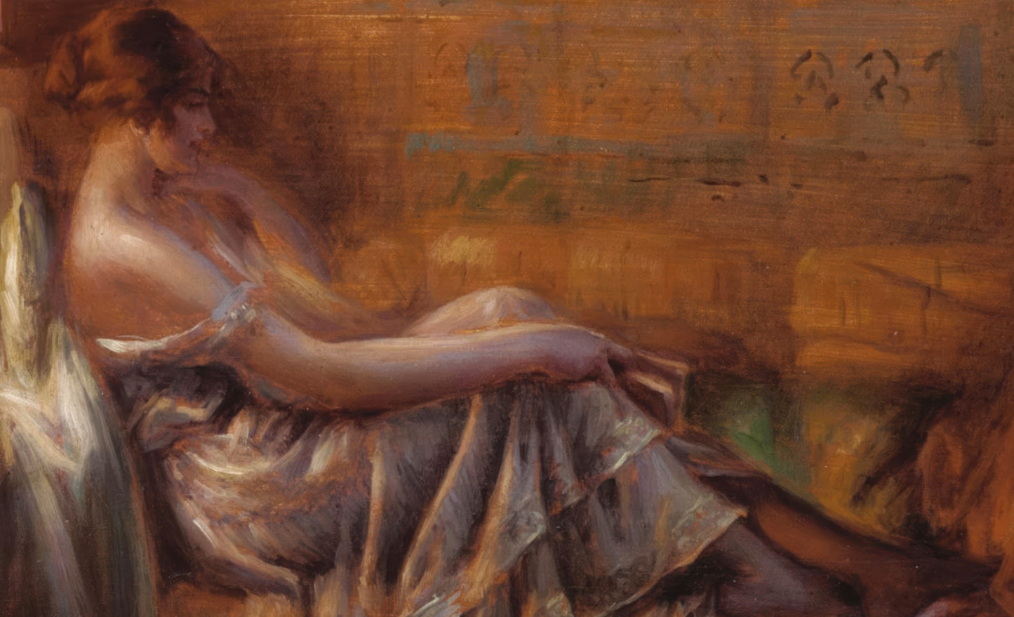 Reading by Lamp Light