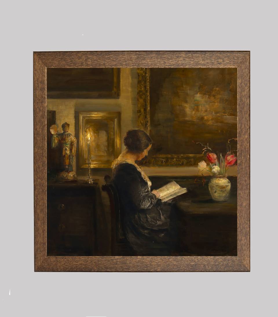 Reading by Candlelight